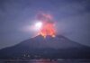 Sakurajima Yanardağı’nda patlama meydana geldi!